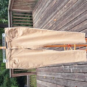 One 5 One, tan denim jeans. Size 12.